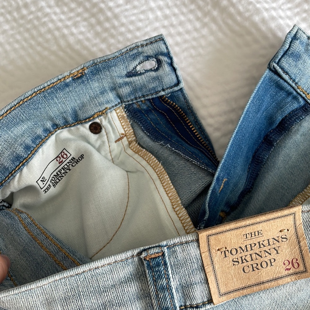 Polo Ralph Lauren Distressed Tompkins Skinny Crop Jeans - Picture 12 of 13